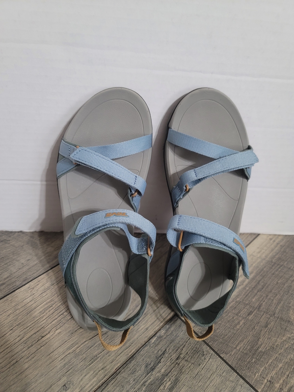 Teva Women’s Verra Light Blue Strappy Sport Sandals Sz9 Adjustable - Picture 4 of 10